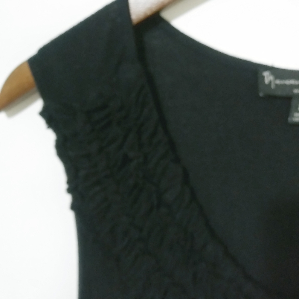 Mercer & Madison 2X Black Sleeveless Top Plus - Picture 5 of 7